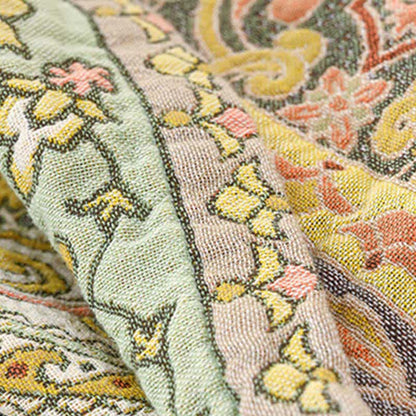 Couverture Ownkoti élégante en gaze de coton vintage à motif floral - image 5