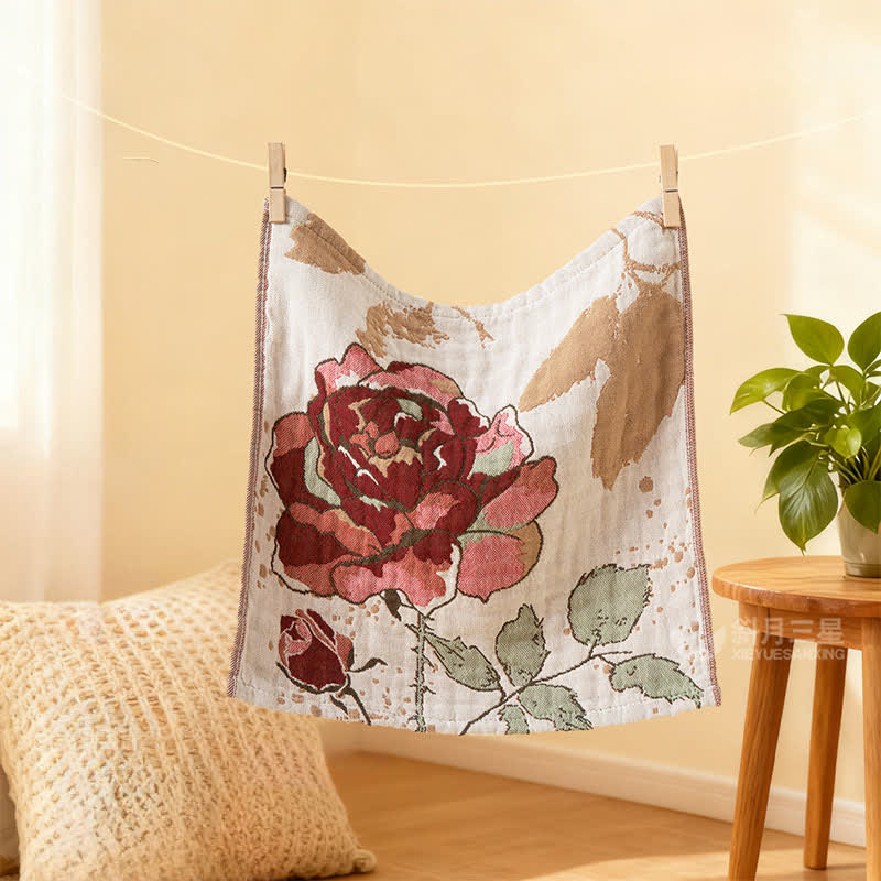 Torchon de cuisine Ownkoti élégant et absorbant en coton à motif floral - image 5