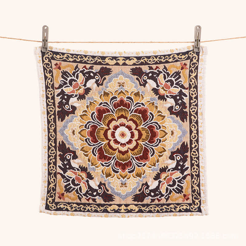 Torchon de cuisine en coton à motif floral rétro Ownkoti, absorbant - image 4