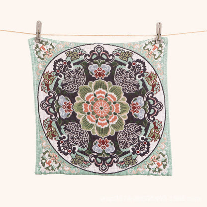 Torchon de cuisine en coton à motif floral rétro Ownkoti, absorbant - image 2