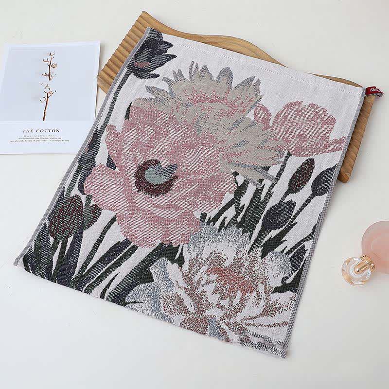 Torchon de cuisine Ownkoti en coton luxueux et absorbant, à motif floral - image 7