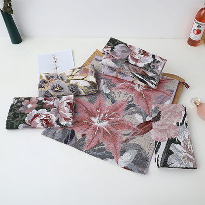 Torchon de cuisine Ownkoti en coton luxueux et absorbant, à motif floral - image 4