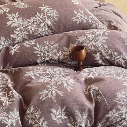 Ensemble de literie Ownkoti Vintage Élégant à motifs floraux (4 pièces) - image 8