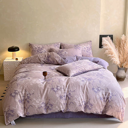 Ensemble de literie Ownkoti à motif floral vintage (4 pièces) - image 2