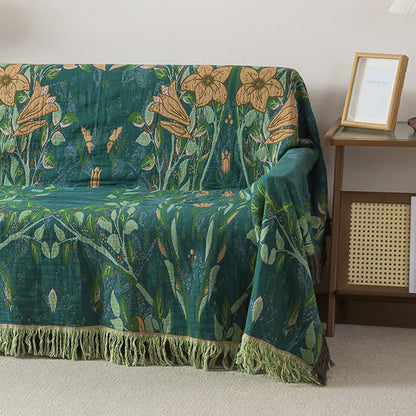 Couverture à pompons en gaze de coton lys Ownkoti Lily - image 2