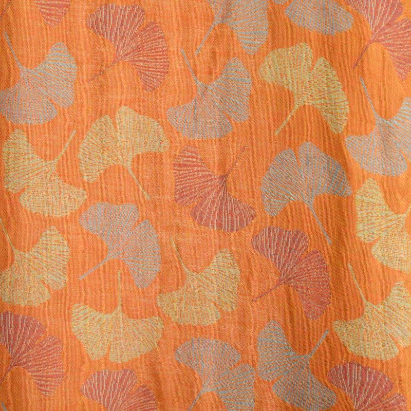 Peignoir en coton de style kimono Ownkoti avec feuille de ginkgo orange - image 7