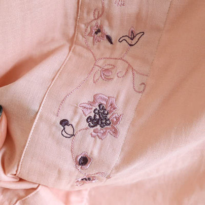 Ensemble de vêtements d'intérieur Ownkoti de style oriental avec broderies florales - image 9