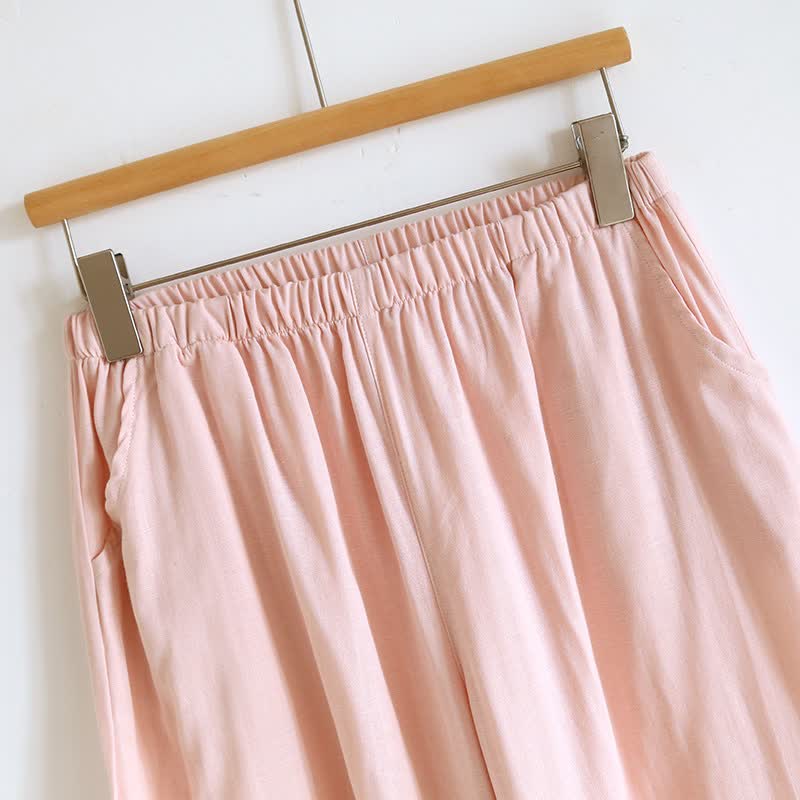 Ensemble de vêtements d'intérieur Ownkoti de style oriental avec broderies florales - image 11