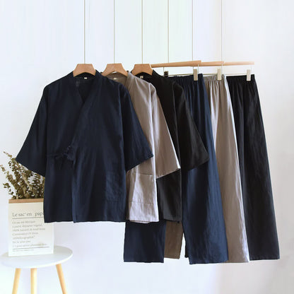 Ensemble kimono unisexe Ownkoti en coton uni - image 1