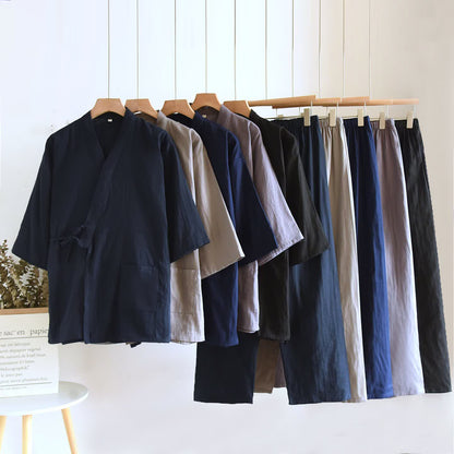 Ensemble kimono unisexe Ownkoti en coton uni - image 0