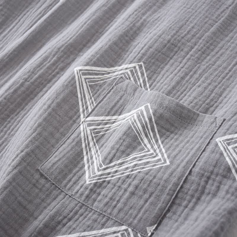 Ensemble kimono unisexe en coton à motif diamant Ownkoti - image 7