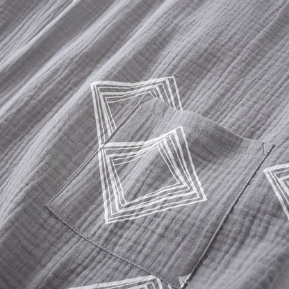 Ensemble kimono unisexe en coton à motif diamant Ownkoti - image 7