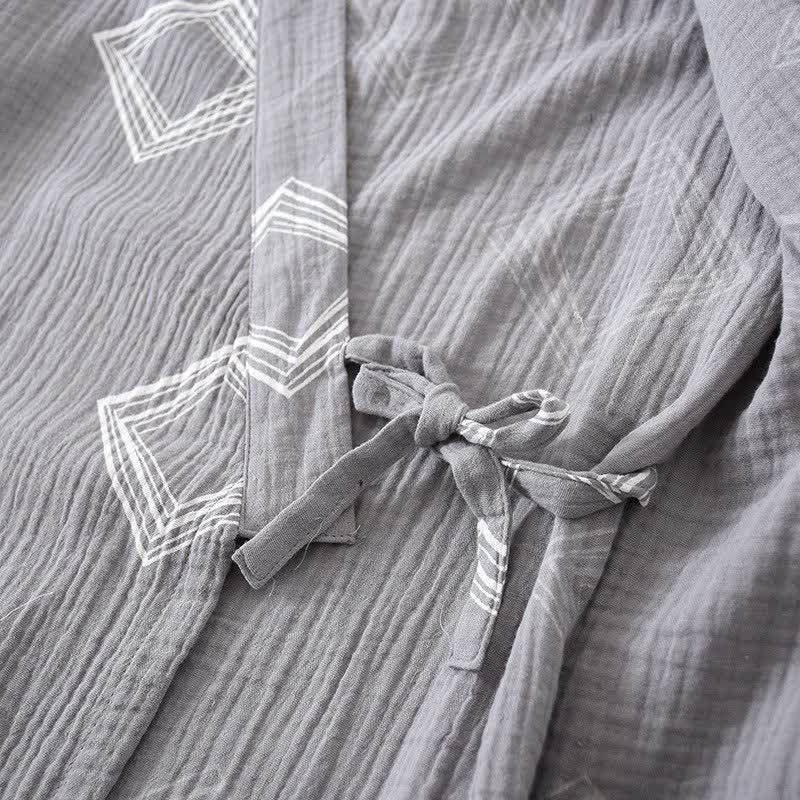 Ensemble kimono unisexe en coton à motif diamant Ownkoti - image 8