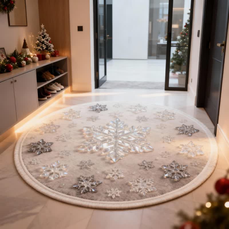 Tapis de Noël Ownkoti avec effet flocon de neige 3D - image 2