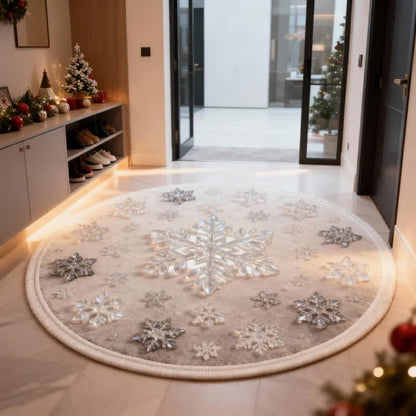 Tapis de Noël Ownkoti avec effet flocon de neige 3D - image 2