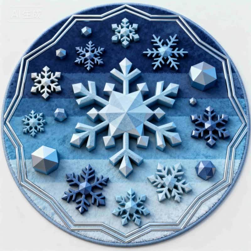 Tapis de Noël Ownkoti avec effet flocon de neige 3D - image 7