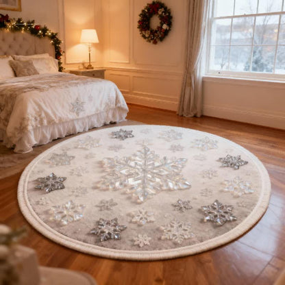 Tapis de Noël Ownkoti avec effet flocon de neige 3D - image 1