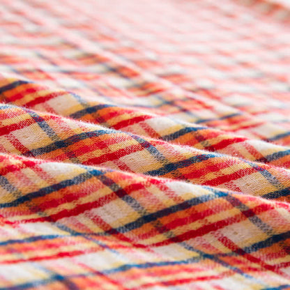 Ensemble de literie à carreaux confortables Ownkoti, 100% coton (3 pièces) - image 7