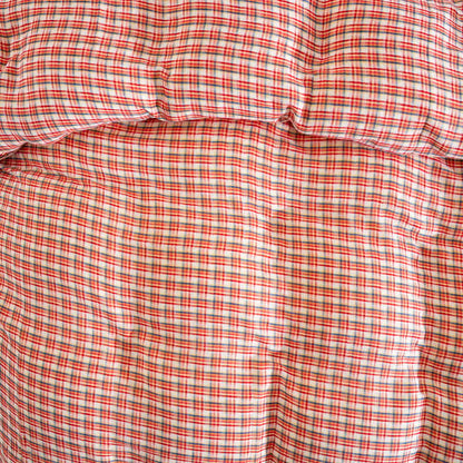 Ensemble de literie à carreaux confortables Ownkoti, 100% coton (3 pièces) - image 4