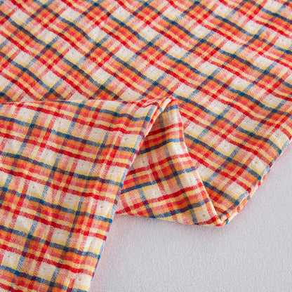 Ensemble de literie à carreaux confortables Ownkoti, 100% coton (3 pièces) - image 5