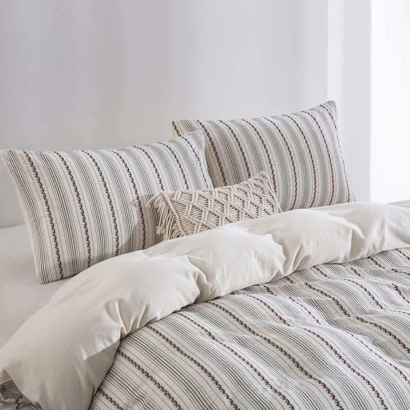 Ensemble de literie en coton brodé Ownkoti Fairycore (3 pièces) - image 3