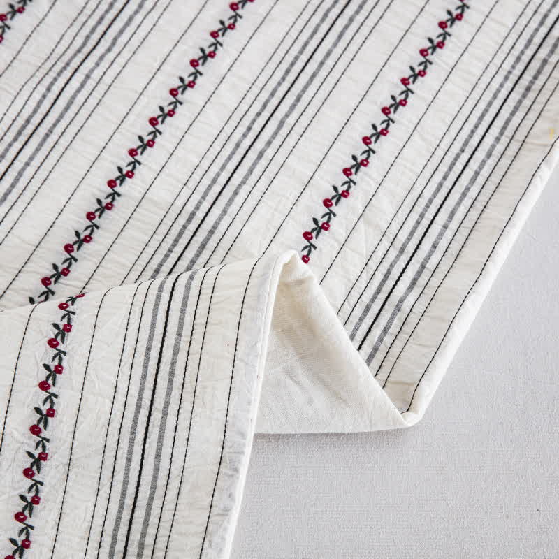 Ensemble de literie en coton brodé Ownkoti Fairycore (3 pièces) - image 6