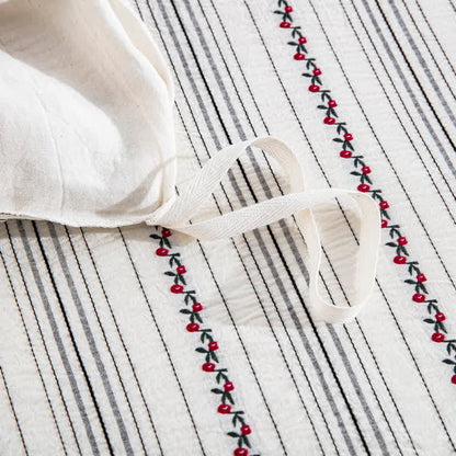 Ensemble de literie en coton brodé Ownkoti Fairycore (3 pièces) - image 5