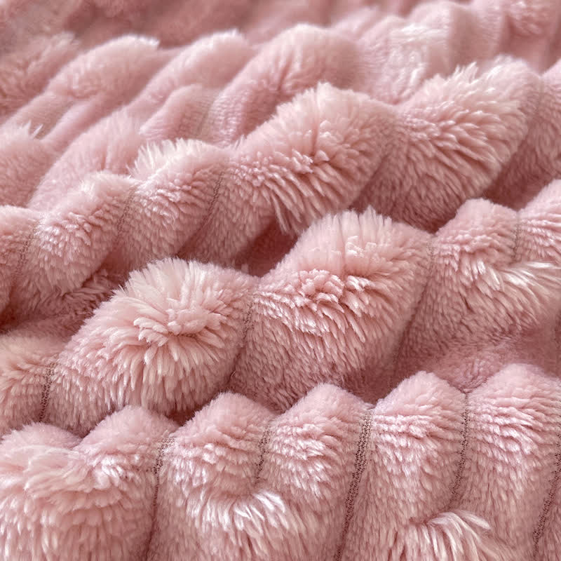 Couverture polaire minimaliste Ownkoti, couleur unie, avec texture - image 7