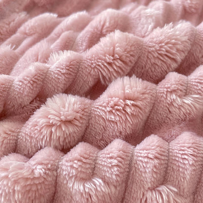 Couverture polaire minimaliste Ownkoti, couleur unie, avec texture - image 7