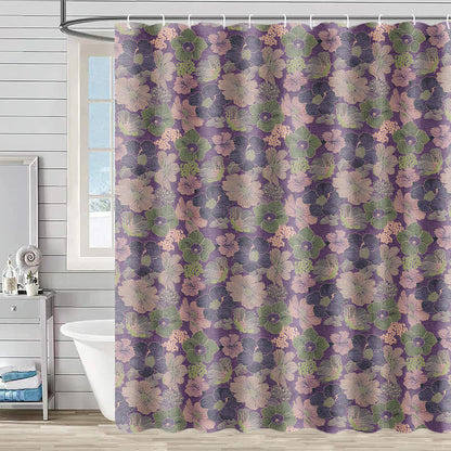Rideau de douche à motif de fleurs de pêcher - 230 cm x 180 cm - image 0