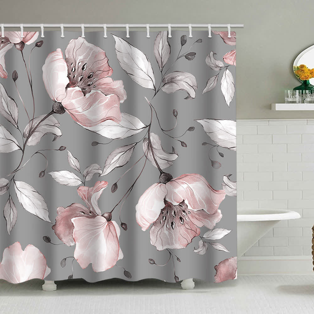 Rideau de douche luxueux à motif floral - C - 180 cm x 230 cm - image 2