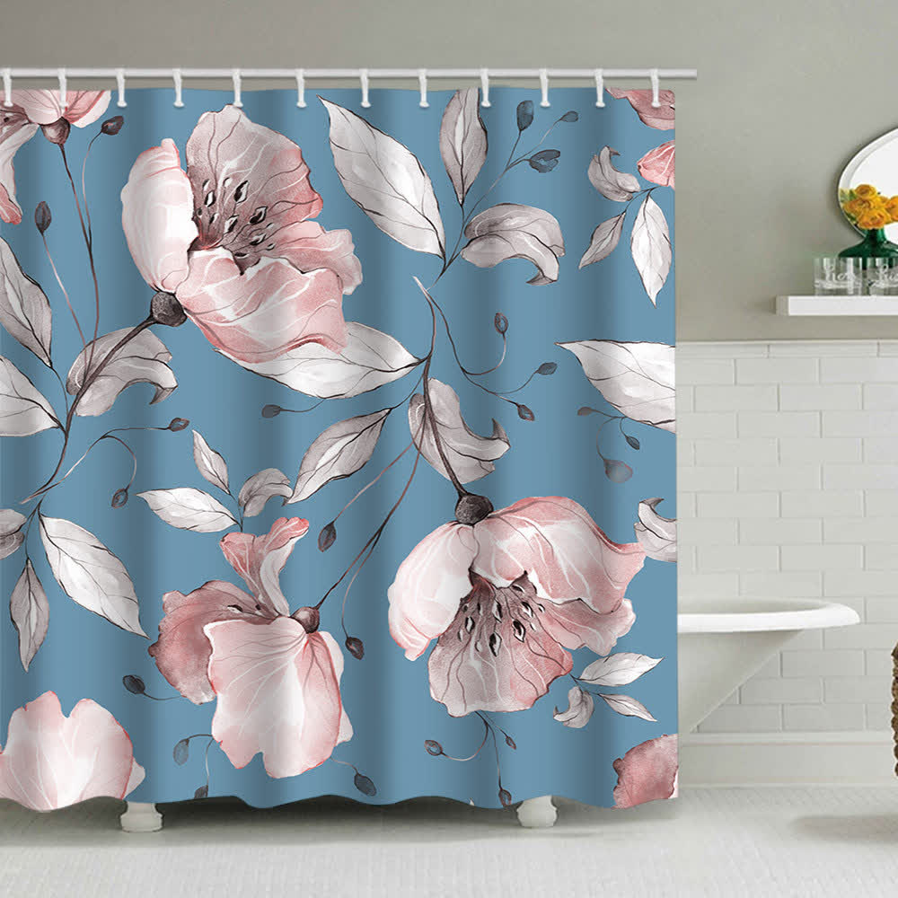 Rideau de douche luxueux à motif floral - E - 180 cm x 230 cm - image 4