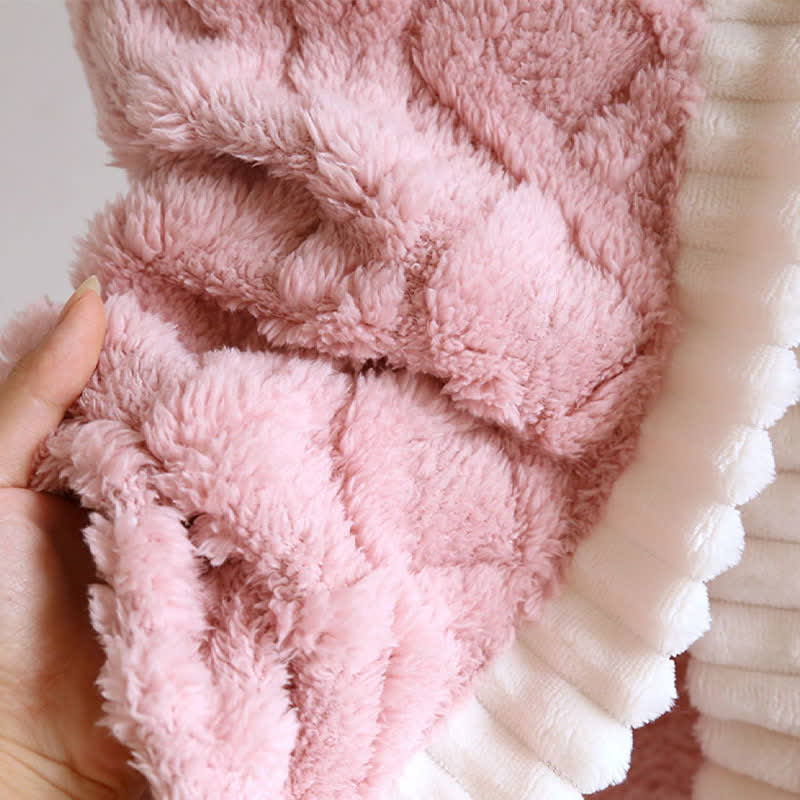 Chemise de nuit avec patte de boutonnage en peluche en forme de losange - image 12