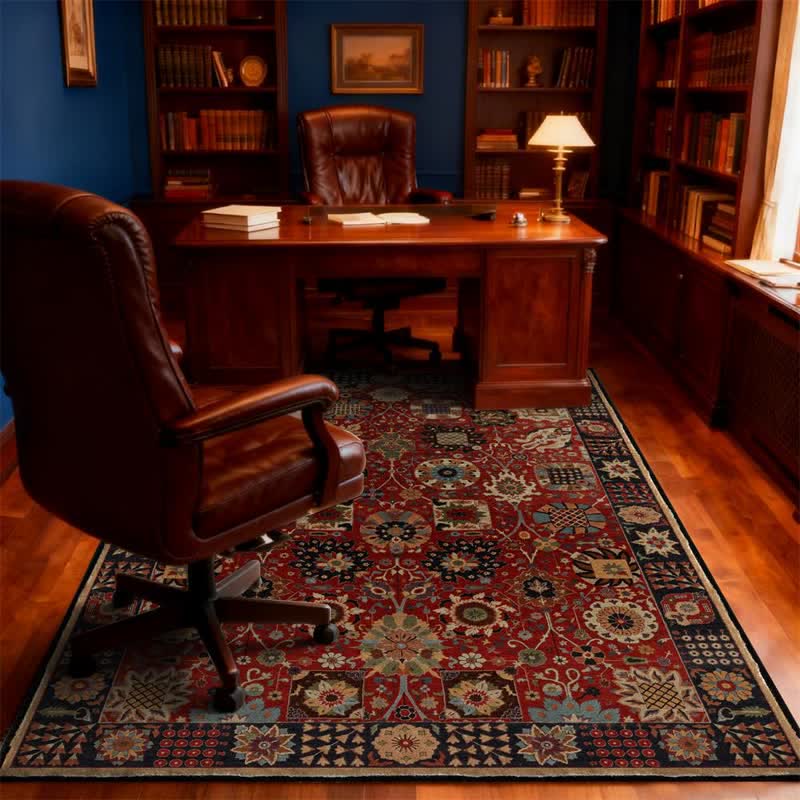 Tapis rectangulaire persan vintage lavable Ownkoti - 243 cm x 304 cm - image 0