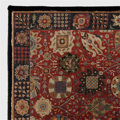 Tapis rectangulaire persan vintage lavable Ownkoti - image 5
