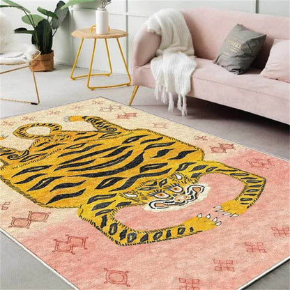 Tapis rectangulaire ethnique tibétain Ownkoti à motif tigre - image 21