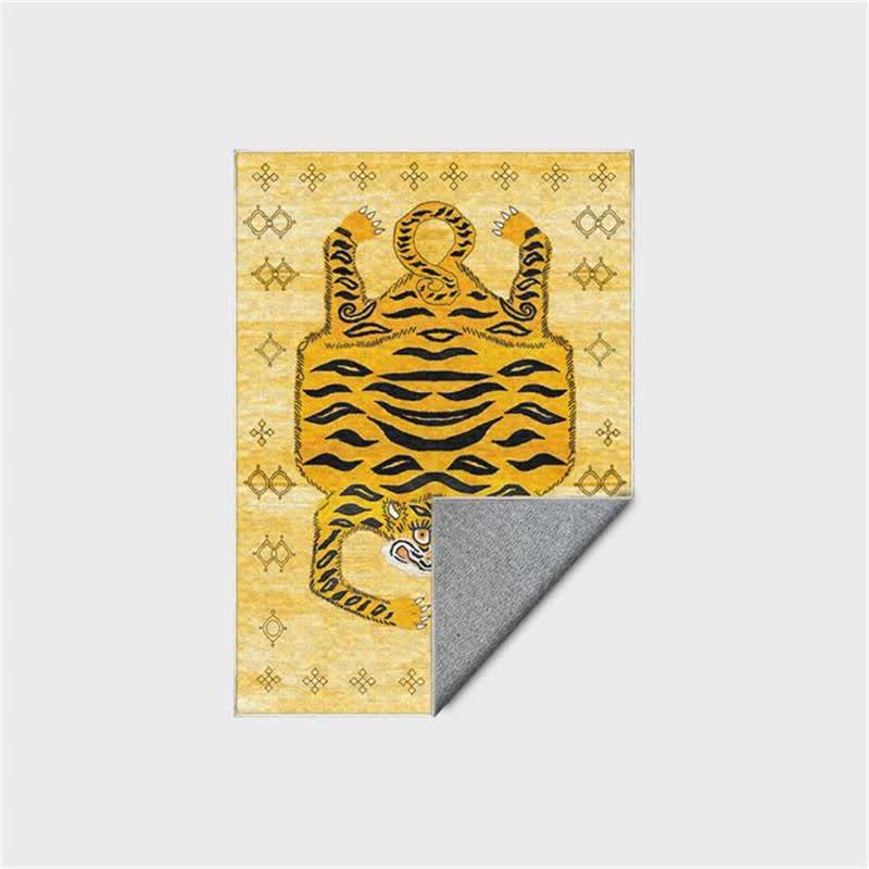 Tapis rectangulaire ethnique tibétain Ownkoti à motif tigre - image 5