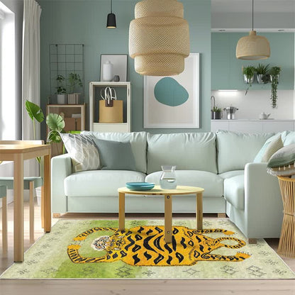 Tapis rectangulaire ethnique tibétain Ownkoti à motif tigre - image 7