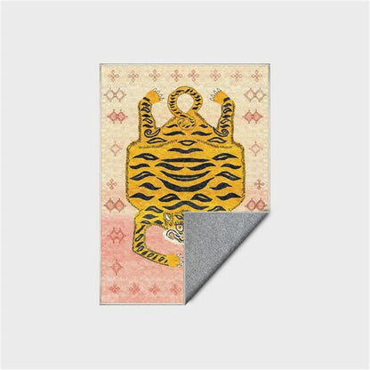 Tapis rectangulaire ethnique tibétain Ownkoti à motif tigre - image 22