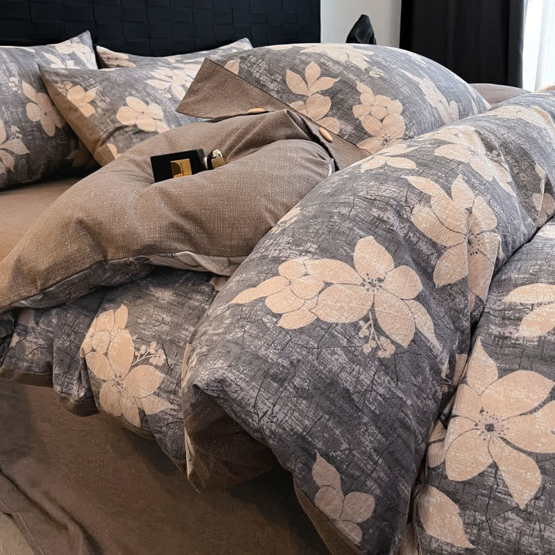 Ensemble de literie Lily Linen Button (4 pièces) - image 2