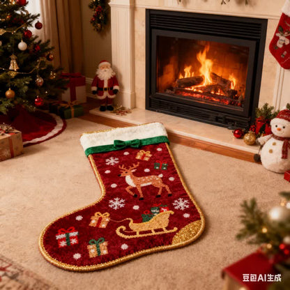 Tapis en forme de chaussette de Noël - image 3