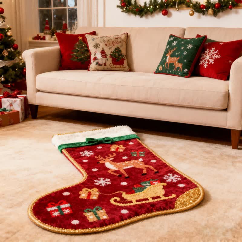Tapis en forme de chaussette de Noël - image 2