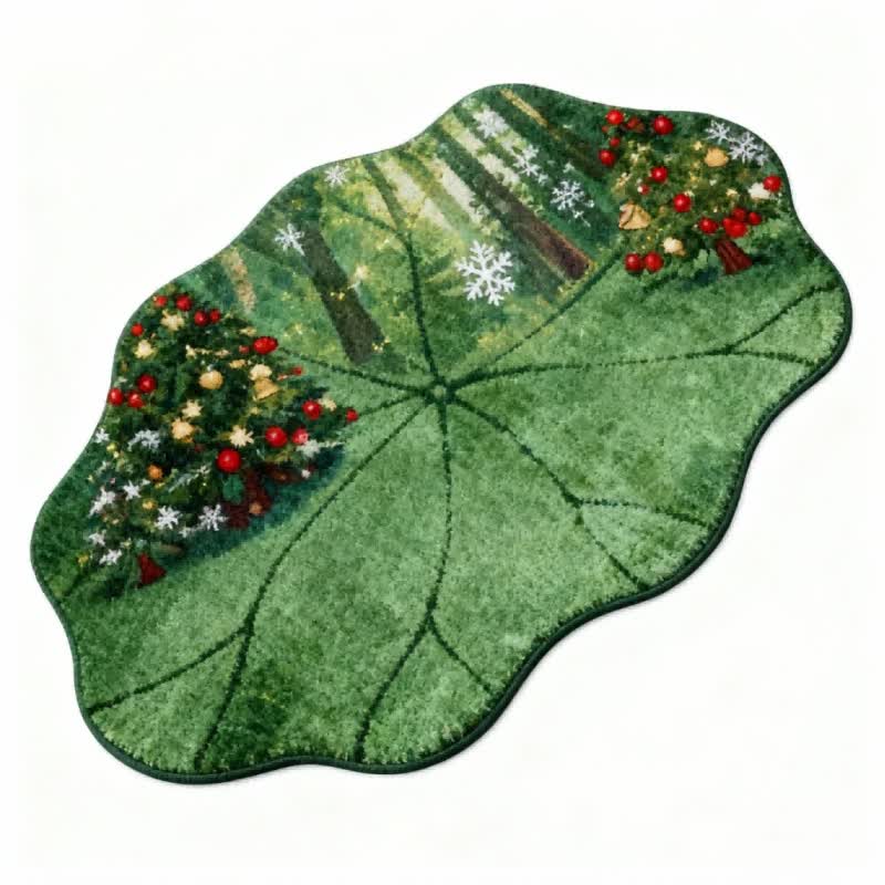 Tapis de sapin de Noël en forme de feuille de lotus - image 3