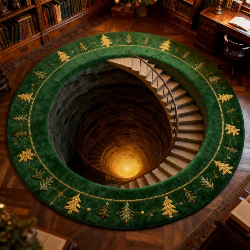 Tapis d'escalier illusion 3D de Noël - image 2