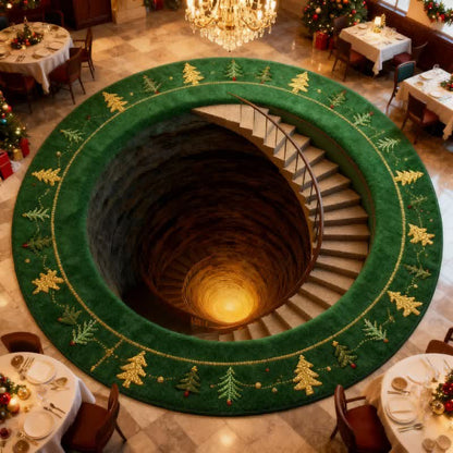 Tapis d'escalier illusion 3D de Noël - image 1