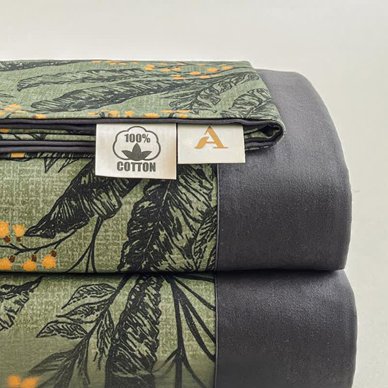 Couvre-lit en coton brossé à motif botanique de baies - image 4