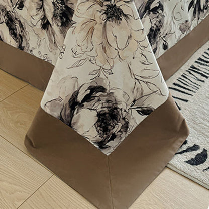 Couvre-lit élégant en coton brossé à motif pivoine - image 2