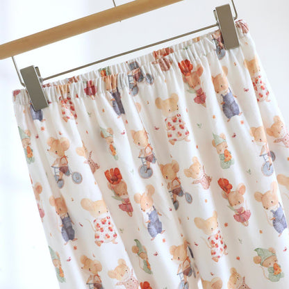 Ensemble de vêtements d'intérieur en coton brossé à motifs d'animaux de dessin animé - image 8