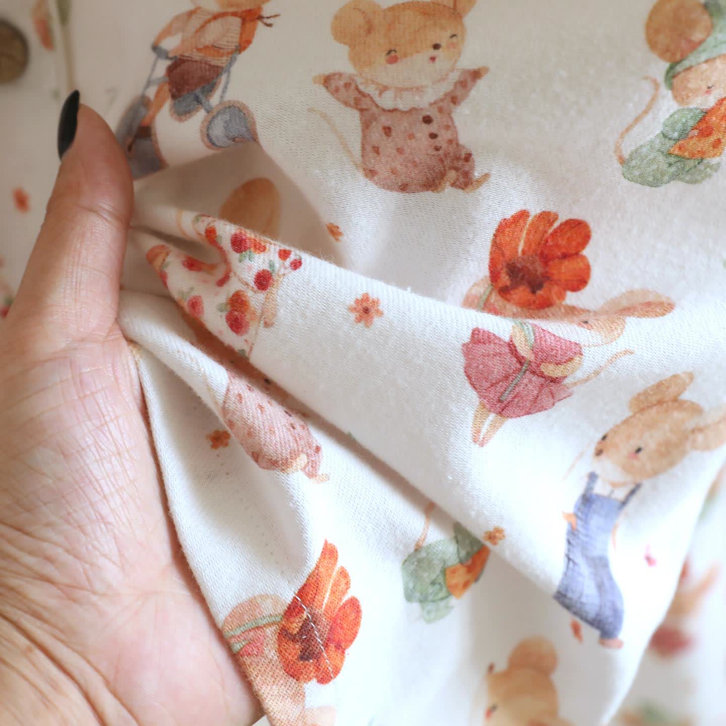 Ensemble de vêtements d'intérieur en coton brossé à motifs d'animaux de dessin animé - image 9