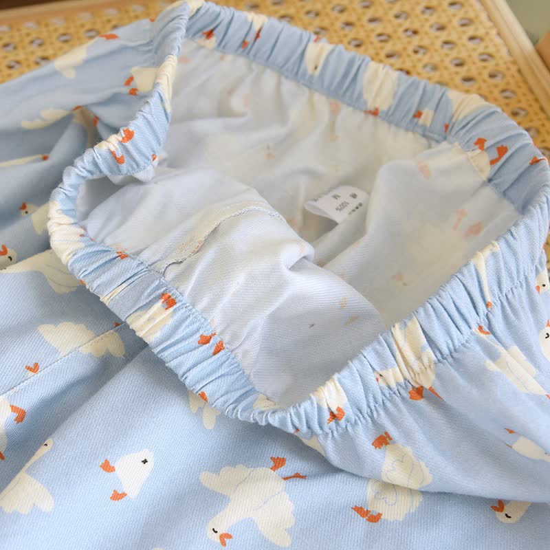 Ensemble de vêtements d'intérieur en coton brossé de Goose - image 9